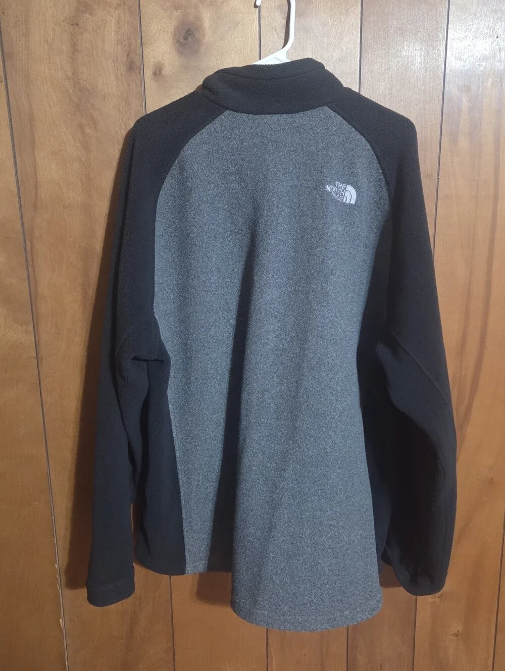 The North Face Flashdry Men’s Gray Color Block Full Zip Fleece Sweater Size XXL
